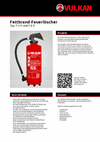 Produktdatenblatt Fettbrand-Feuerlöscher F 3 H und F 6 H