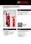 Produktdatenblatt Kohlendioxid-Feuerlöscher C 2 und C 5